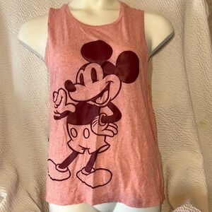 Disney Pink Mickey Mouse juniors Tank Top